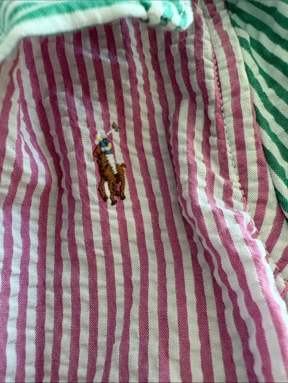 Polo Ralph Lauren Shirt Dress for Girls - Blue, Pink & Green
